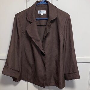 Studio I Women's 20W Dark Brown Blazer
